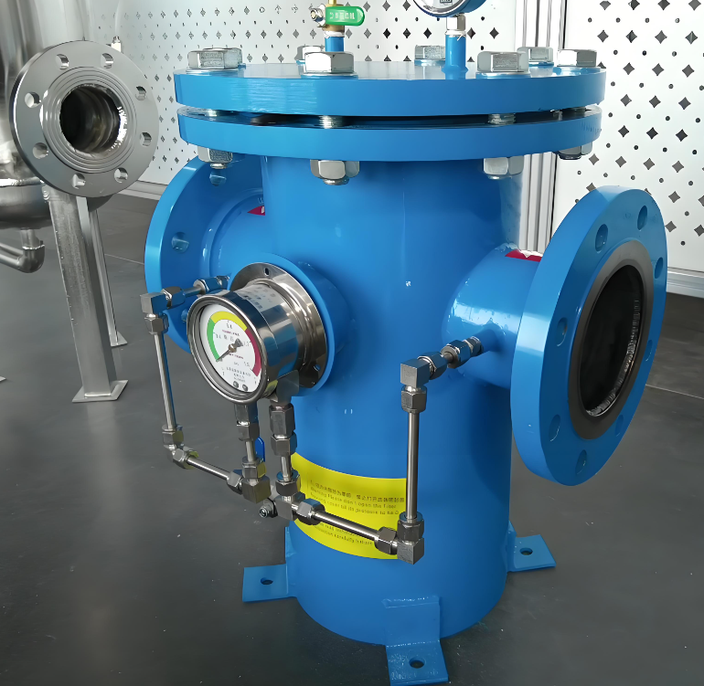 藍(lán)式管道過(guò)濾器設(shè)備